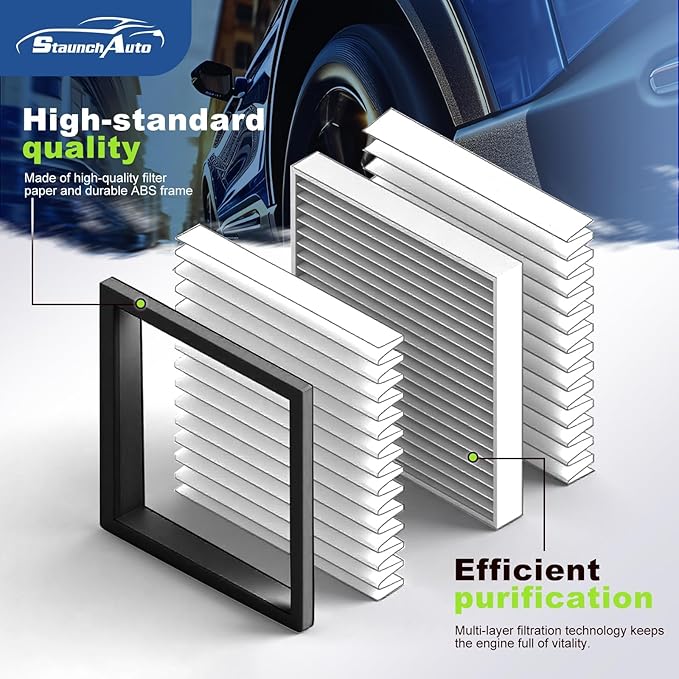 Engine & Cabin Air Filter for 2019-2025 2026 Mazda 3, 2019-2025 2026 CX-30, 2023-2026 CX-50 (Not For Hybrid) Replacement BDTS61J6X PAH9-13-3A0A Automotive Accessories-2 Pack