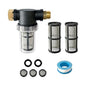 Water Pump Filter 100 Mesh Filter 3/4 Inch Interface Equipped with 2 Pieces 100 Mesh Stainless Steel Filters, Suitable for Water Pumps, Pressure Cleaners, RVs, Ships, and Gardens