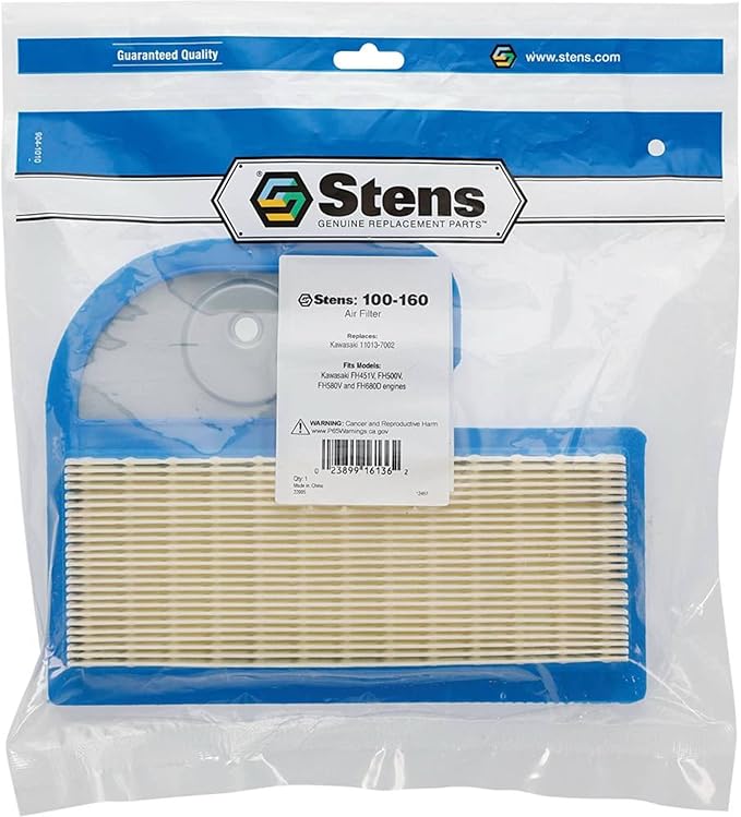 Stens Air Filter 100-160 Compatible with Cub Cadet 1500 series tractors, Gravely 988104, 988108, 988109, 988117, 988123, 988124, 988125, 988126, 988127, 991026 and 991032 490-200-0004, 21538200