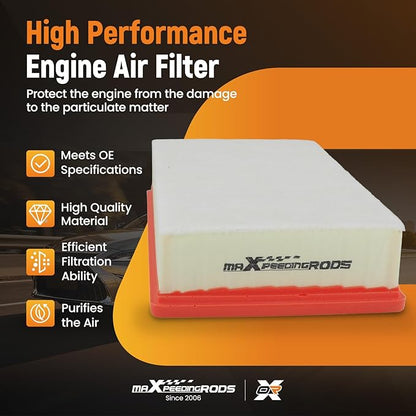 maXpeedingrods CA12293 Engine Air Filter for Volkswagen Atlas 2018-2024, Atlas Cross Sport 2020-2024, Replacement for 3QF129620, AF3623, WA10778