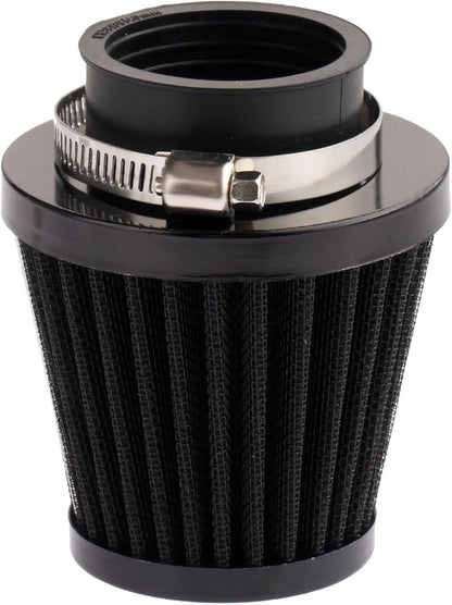 Mtsooning Motorcycle Air Filter Pod, 39mm Washable Universal Clamp-On Breathers, Cone Intake filter Replacement for ATV Dirt Pit Bike Go Kart Motorbike