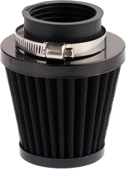Mtsooning Motorcycle Air Filter Pod, 39mm Washable Universal Clamp-On Breathers, Cone Intake filter Replacement for ATV Dirt Pit Bike Go Kart Motorbike