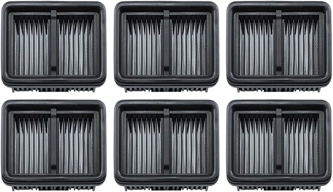 wet dry vacuum cleaner, Compatible For Dreame H12 Pro M12 Pro M13 H13 Pro T12 H20 H30 H12S H12 Floor Scrubber Accessories Filters Screen HEPA,for home and floor(6PCS)
