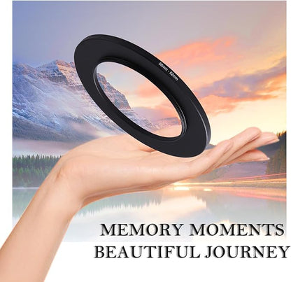 58-82mm Step-Up Ring Adapter, 58mm to 82mm Step Up Filter Ring for 58mm Lens Mount 82mm for DSLR Lenses and ND UV CPL IR Filters （58-82mm）