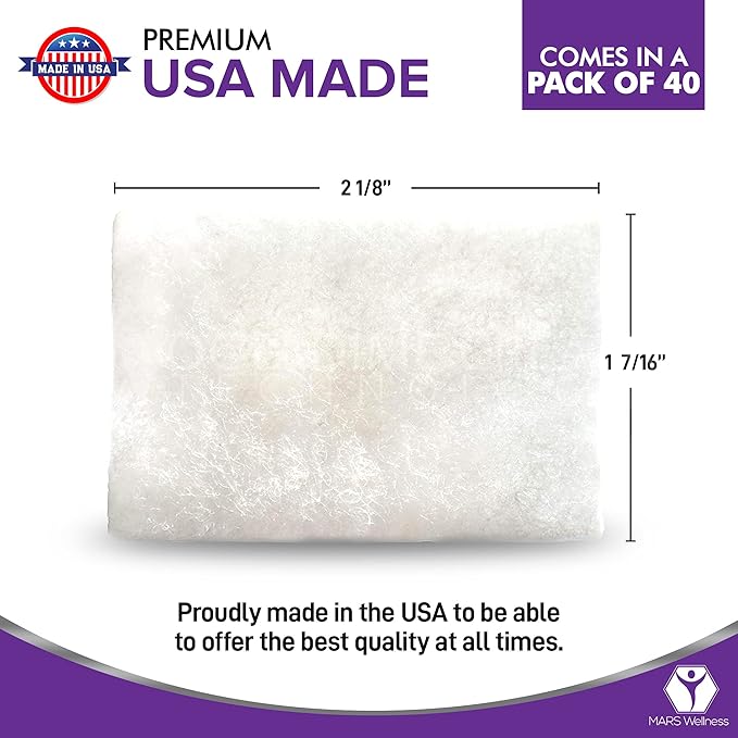 CPAP Filters Disposable Felt Pollen air Filter 40 Pack Compatible with ResMed Airsense 10, Aircurve 10, S9 Series - Made in The USA - Universal CPAP Filter Supplies - Machines - by Mars Wellness
