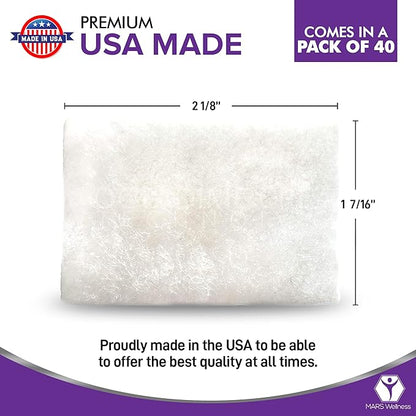 CPAP Filters Disposable Felt Pollen air Filter 40 Pack Compatible with ResMed Airsense 10, Aircurve 10, S9 Series - Made in The USA - Universal CPAP Filter Supplies - Machines - by Mars Wellness