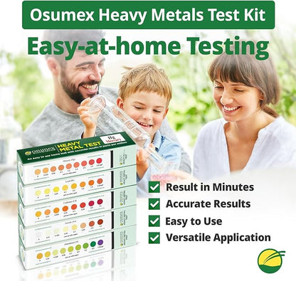 Heavy Metal Test Copper Test Kit Regular 1 Pack - at Home Water Testing Kits for Drinking Water, Heavy Metal Test Kit Water Tester, Copper Water Testing Kit for Water, Food, Urine, & Other Materials