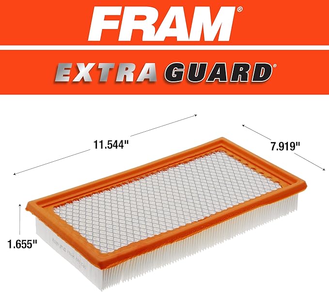 FRAM Extra Guard CA10242 Replacement Engine Air Filter for Select Ford, Lincoln, Mazda, and Mercury Models, Provides Up to 12 Months or 12,000 Miles Filter Protection