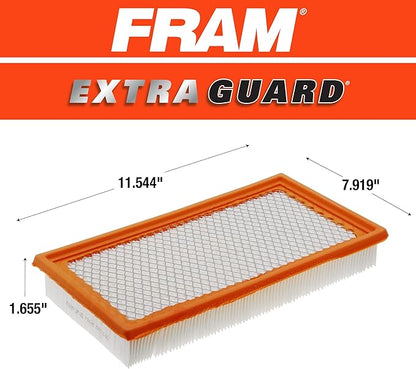 FRAM Extra Guard CA10242 Replacement Engine Air Filter for Select Ford, Lincoln, Mazda, and Mercury Models, Provides Up to 12 Months or 12,000 Miles Filter Protection
