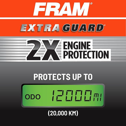 FRAM Extra Guard CA11050 Replacement Engine Air Filter for Select Chrysler, Dodge, Ram and Volkswagen (3.6L) Models, Provides Up to 12 Months or 12,000 Miles Filter Protection
