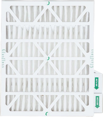 Glasfloss 16x20x4 MERV 10 (FPR 5-6) 4" Inch Pleated Air Filters Box of 3. Actual Size: 15-1/2 x 19-1/2 x 3-3/4