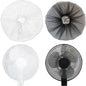 2 Pack-18" Fan Safety Protection Cover,Kid Children Finger Protect Fan Net Guard,Washable Pedestal Fans Dustproof Covers,Summer Fans Safety Dust Covers for Parents of Toddlers(1pcs/Black+1pcs/White)