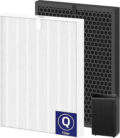 5510 5520 Replacement Filter Q Compatible with Winix 5510, 5520 PlasmaWave Air Purifi-ers, 1 x HEPA Filter + 1 x Activated Carbon Filter Combo for Dust Pollen Pet Smoke, Part# 1712-0123-00