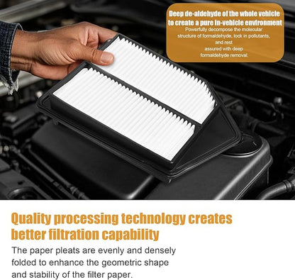 Engine Air Filters 17220-5A2-A00 suitable for Honda Accord and Acura TLX (2.4L) models, providing filter protection for up to 12 months or 12000 miles
