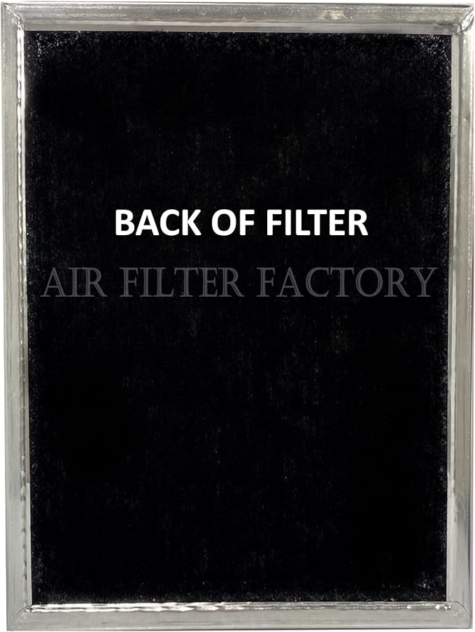 Air Filter Factory WB02X10700 Stove Vent Combo Filter Replacement For GE Range Hood Grease Mesh Charcoal Carbon Kitchen Fan Filter 10.5" X 9" 2-Pack
