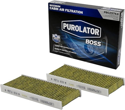 Purolator PBC25764 PurolatorBOSS Automotive Cabin Air Filter with Febreze & Activated Carbon, Car & Truck Passenger Compartment OEM Filter Replacement for Nissan Frontier, Pathfinder, and more