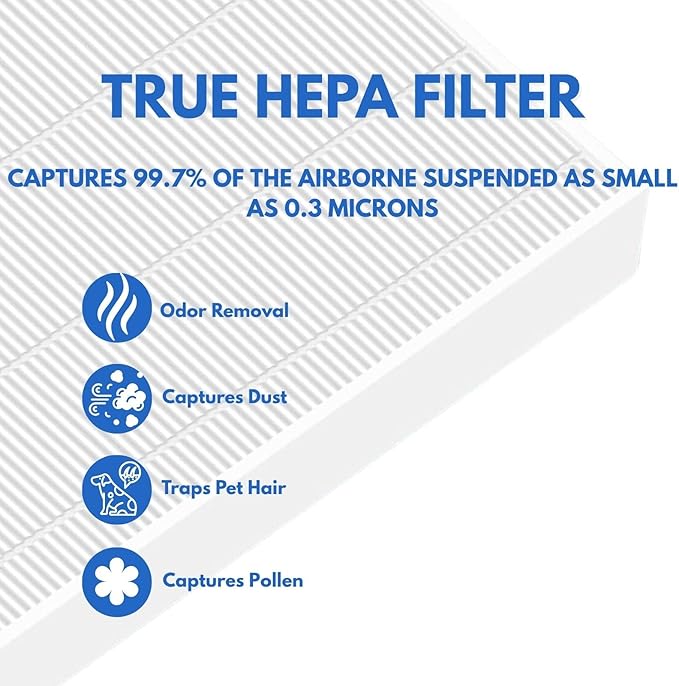 Nispira AP-1512HH Replacement Filter Compatible with Coway Airmega 200M Air Purifier AP-1518R Mighty Air (1) True HEPA (2) Activated Carbon 1 Set