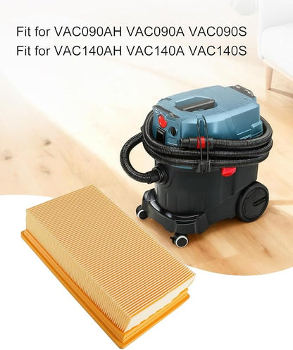 Dust Extractors Flat Pleated Paper Filter Fit for Bosch VAC090AH VAC090A VAC090S VAC140AH VAC140A VAC140S Dust Collector Filter