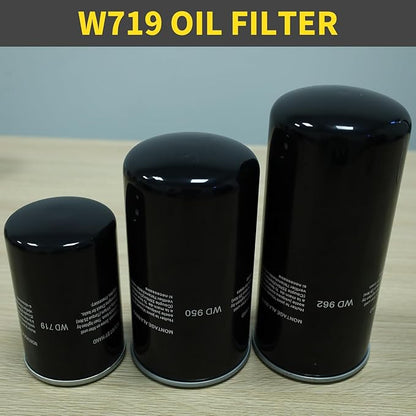 W719 Oil Filter for 10HP Belt Motors Air Compressor, Industrial Air Compressor System Maintenance Kit