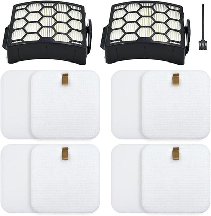 Filter Replacement Parts and Accessories for Shark LA300, LA301, LA322, LA351, LA500, LA455, LA702 Rotator Lift-Away ADV DuoClean PowerFins Upright Vacuum, XHF320 &XFFK320, 2 HEPA+4 Foam&Felt Filters