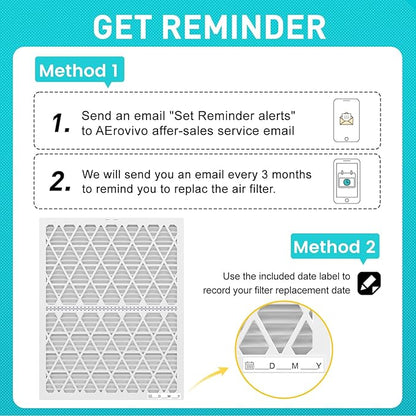 14x20x1 Refillable Air Filter Kit, MERV 8, 1 Reusable Foldable Frame ＆ 6 Refills, Fits Most AC HVAC Furnace Devices, Actual Size 13.75x19.75x0.75in