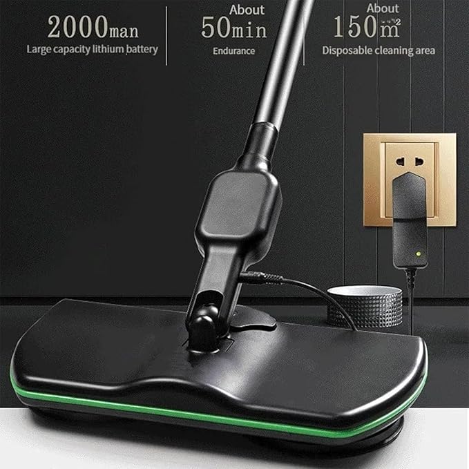 Spinning Cleaner Vacuum,Electric Mops for Floor Cleaning,Cordless Electric Mop,Floor Scrubber and Polisher Machine,Buffer Polisher for Home with Replacement Pad，Includes 10 PCS Cleaning Cloth