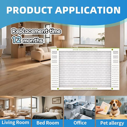 20x30x1 Air Filter AC Furnace MERV 13 Comparable with MPR 1900 FPR 10 HVAC Air Condition cabin Vent Fan Electrostatic Pleated Actual Size 19.49 x 29.49 x 0.75 6 Packs