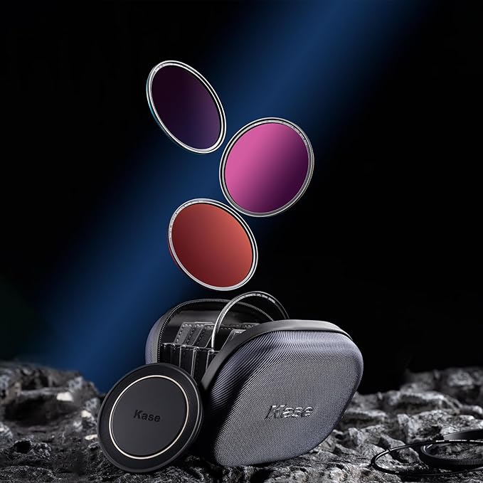 Kase 77mm KW Revolution Plus Master Kit, Includes CPL, ND8/64/1000, Inlaid Ring, Front Lens Cap, Filter Bag, 3D Tool, Suitable for Long-Exposure Landscape Video Shooting