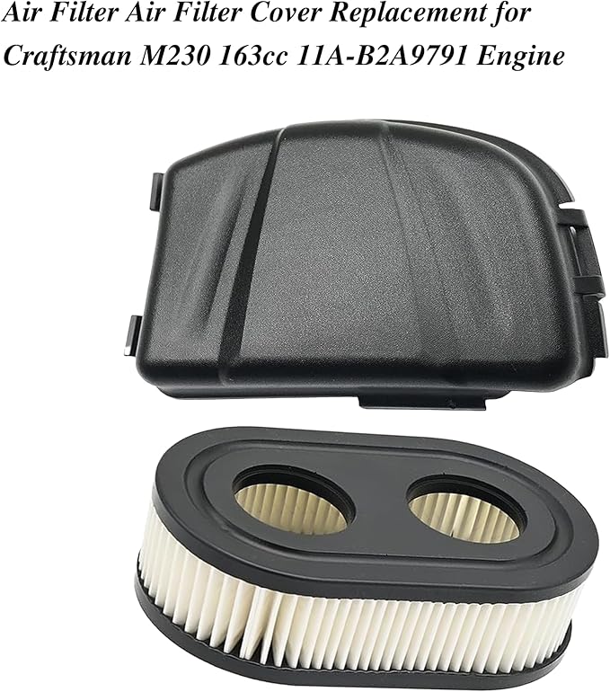 Air Filter Air Filter Cover Replacement for Craftsman M230 163cc 11A-B2A9791 Engine with Spark Plug Oil filter