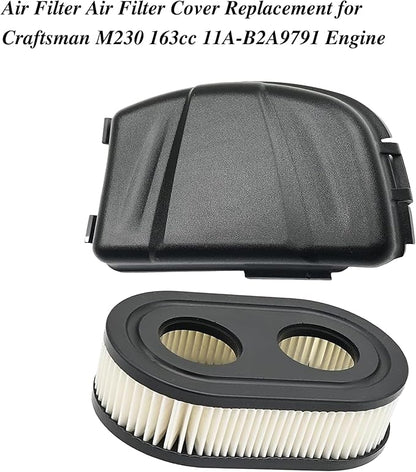 Air Filter Air Filter Cover Replacement for Craftsman M230 163cc 11A-B2A9791 Engine with Spark Plug Oil filter