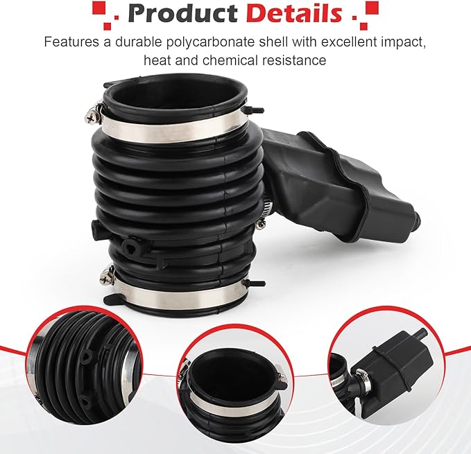 16576-3JA0A Engine Air Intake Hose for 2013-2016 Nissan Pathfinder 3.5L, 2015-2023 Murano / 2013 Infiniti JX35,2014-2016 QX60 Replaces# 165763JA0A, 004B, A27624，696-039 (165763JA0A, 1PCS)