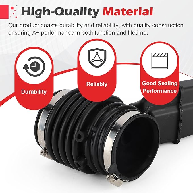 16576-3JA0A Engine Air Intake Hose for 2013-2016 Nissan Pathfinder 3.5L, 2015-2023 Murano / 2013 Infiniti JX35,2014-2016 QX60 Replaces# 165763JA0A, 004B, A27624，696-039 (165763JA0A, 1PCS)