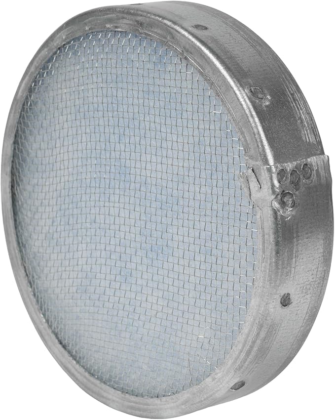 4" Inch Filter Replacement - Round Duct Filter System - G4 Class Filter and Mesh Screen - Dust Collection and Air Purification