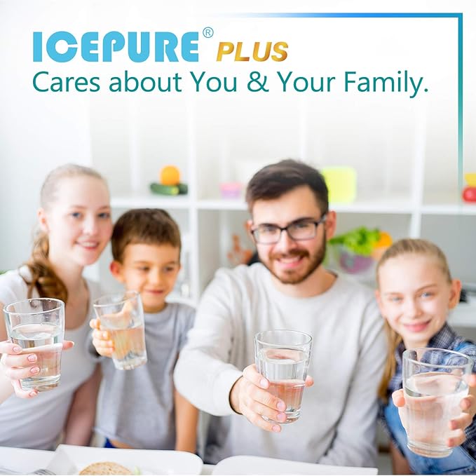 ICEPURE PLUS 9990 NSF 53&42 Certified Replacement for Kenmore 46-9990, LG LT600P 5231JA2006B 5231JA2006A-S, KENMORECLEAR 9990, FML-2, LSC27931ST, LFX25960ST, RWF1000A Refrigerator Water Filter, 3PACK