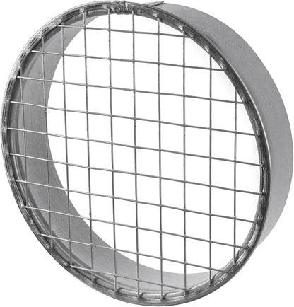 Repa Market Ø6 Inch Duct Cover – Galvanized Steel Round Duct Cap with Mesh Screen – HVAC Exhaust or Intake Vent – Exterior Pipe Air Outlet – Spiral Ventilation Ducting Metal End Plug