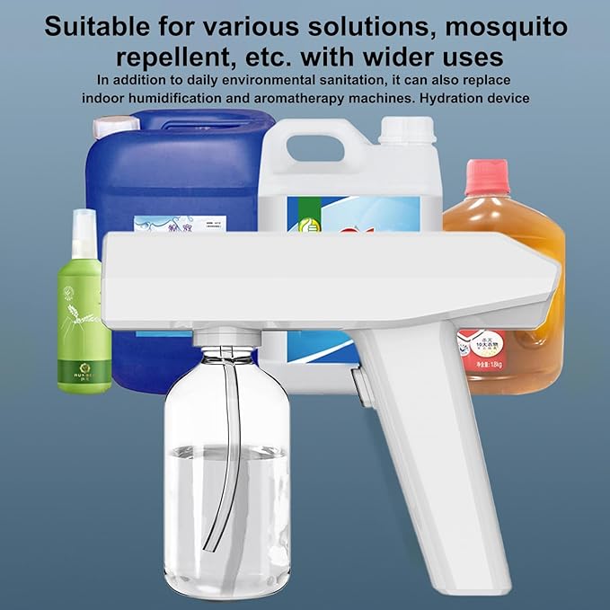 Atomizer Sprayer Handheld - 250ml Mist Spray Cleaner, Rechargeable Electric Unit with Grip, Compact Dust Remover with Ease, Indoor Functional Design, Supplies for Furniture, Toys, Outdoor