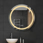 LTSRLL Frameless Illuminated LED Bathroom Wall Mirror with Touch, Demister Pad and Dimmable Lights & 3 Colors for Makeup Shaving and Bath Vanity IP44(Translucent,60cm/23.6in)