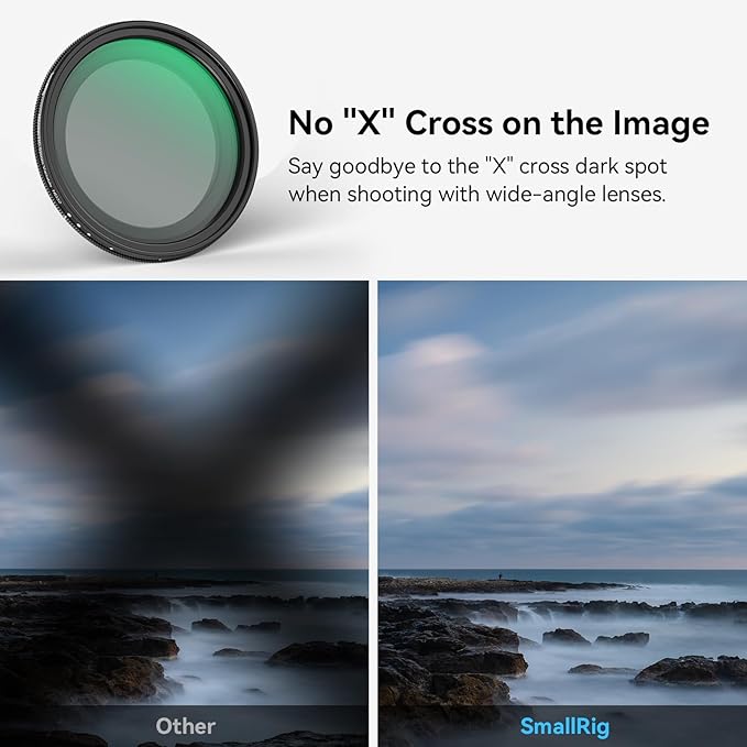 SmallRig 52mm Magnetic Variable ND Filter ND2-ND32 (1-5 Stops) No X Cross HD Optical Glass Waterproof Scratch Resistant Magnetic Adjustable Neutral Density Filter for Phone - 4215