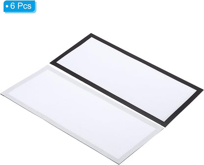 PATIKIL 5.5"x12" Magnetic Vent Cover, 6 Pack Floor Wall Air Registers Cover Strong Magnet Vent Screen Mesh for Blocking Hair Dust Debris, White