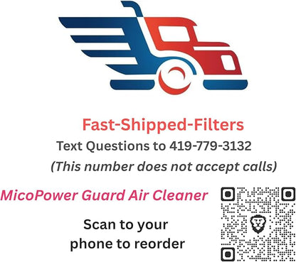 Fast-Shipped-Filters 7 Pack Replacement Filter Pads Compatible with MicroPower Guard One Hour Air Cleaner Refill Blue (7, Blue, 20x40)