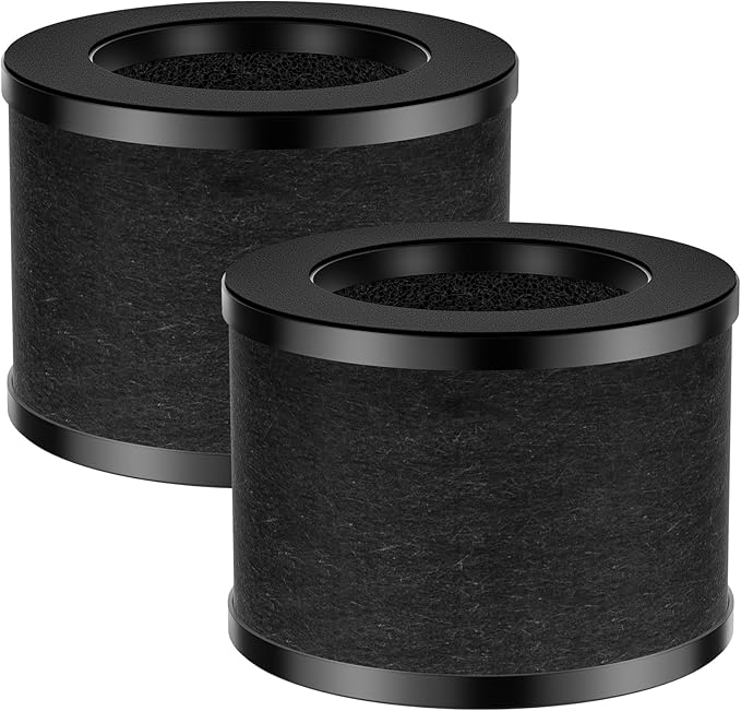 2 Pack TZ-K1 Replacement Filter Compatible With FreAire Air Purifier, VOOPNU DH-JH12, ToLife And MK01 MK06 Purifier, 3-in-1 Upgraded Filtration Filters, Activated Carbon and Pre-filter, JH12 Filter