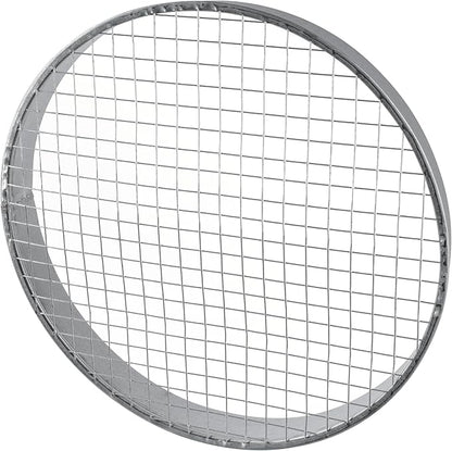 Repa Market Ø12 Inch Duct Cover – Galvanized Steel Round Duct Cap with Mesh Screen – HVAC Exhaust or Intake Vent – Exterior Pipe Air Outlet – Spiral Ventilation Ducting Metal End Plug