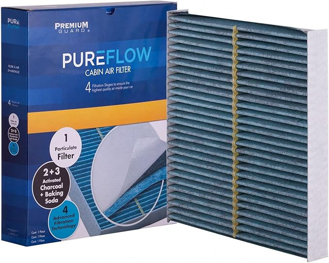 PureFlow Cabin Air Filter PC4479X | Fits 2022-2025 Nissan Frontier, 2017-2024 TITAN, Armada, 2014-2024 INFINITI QX80, 2016-2024 Q50, 2009-2024 Nissan GT-R