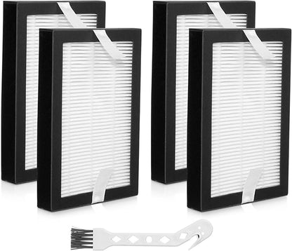 4 Pack EF-12 62731 52731 HEPA Media Vacuum Exhaust Air Filters for Kenmore Canister Vacuum Cleaner 81615 81614 BC4026, Compare to Part# 591021101