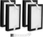 4 Pack EF-12 62731 52731 HEPA Media Vacuum Exhaust Air Filters for Kenmore Canister Vacuum Cleaner 81615 81614 BC4026, Compare to Part# 591021101