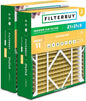 Filterbuy 21x21x5 Air Filter MERV 11 Superior Pet & Allergy Defense (2-Pack), Electrostatic Pleated HVAC AC Furnace Filters Replacement for Rheem, Ruud, & Protech (Actual Size: 20.63 x 20.63 x 4.38)