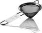 Homestia 304 Stainless Steel Fine Mesh Strainer for Kitchen, Cocktail Sieve Sifters for Food, Liquid Strainer Cup for Food, Drinks, Tea, Coffee, Juice, Noodles, Flour, Vegetable (Black)