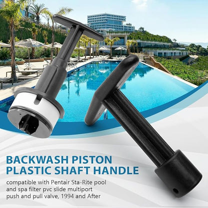Backwash Piston Plastic Shaft, 273089 Slide Valve Handle for Pentair Sta-Rite Pool and Spa Filter 2" MultiPort Push and Pull Valve 261047 261165 261165 5/8" PVC Multiport Slide Valve Tee Handle, 2pcs