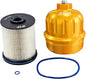 iFJF TP1015 Fuel Filter and 134001 Housing Cap Replacement for Duramax 6.6L 2017-2024 Chevy Silverado/GMC Sierra 2500HD 3500HD L5P Diesel Engine (Gold Cap)