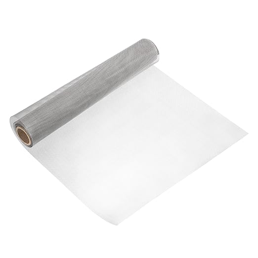 uxcell 20 Mesh 79" x 16" Woven Wire Mesh, 304 Stainless Steel Air Vent Filter Screen, Window Screen Mesh for DIY Projects Vents Cover Filtration Animals Fence